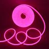 XUNATA LED Neon Light, Dimmable AC 110-120V Flexible LED Neon Strip Lights, 120 LEDs/M, 82ft/25m Waterproof 2835 SMD LED Rope Light + Remote Controller for Party Decoration(Pink) view 1