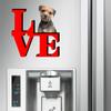 Border Terrier Love Park Cute Dog Fridge Refrigerator Car Magnet view 3