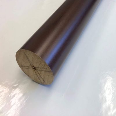 2 Inch Diameter Drapery Wood Smooth Curtain Rod 8 Foot (Espresso)