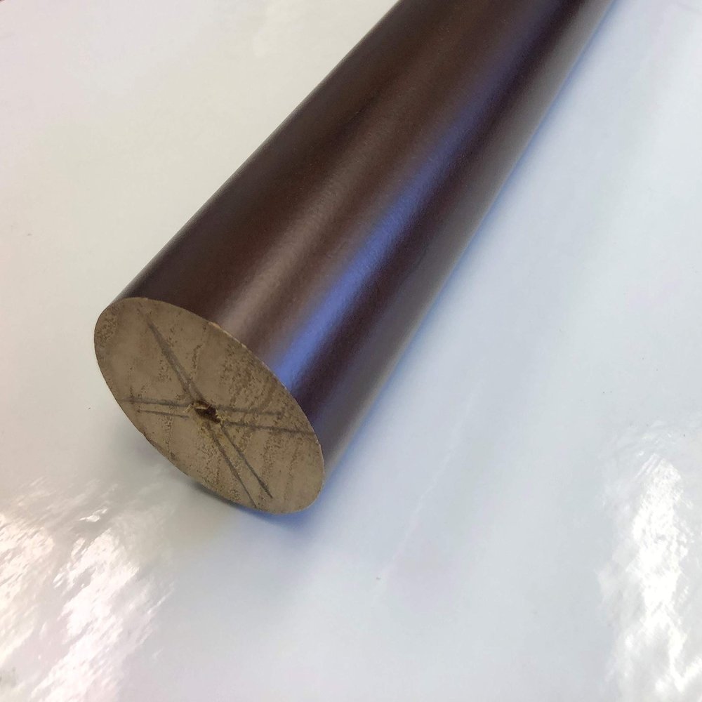 2 Inch Diameter Drapery Wood Smooth Curtain Rod 8 Foot (Espresso)