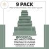 Classic Turkish Towels CTT - 9 Piece Premium Towel Set, 100% Turkish Cotton, Highly Absorbent & Comfy, Includes 2 Bath Towels, 2 Hand Towels, 2 Washcloths, 2 Bath Sheets & 1 Bath Mat | (Green) view 2