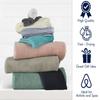 Classic Turkish Towels CTT - 9 Piece Premium Towel Set, 100% Turkish Cotton, Highly Absorbent & Comfy, Includes 2 Bath Towels, 2 Hand Towels, 2 Washcloths, 2 Bath Sheets & 1 Bath Mat | (Green) view 3