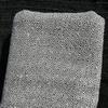 Moroccan Grey Pom Pom Throw Blanket for Couch or Bedroom, 55x59 Inch Handmade Boho Blanket, 100% Natural Wool Handwoven on Wooden Berber Loom view 2