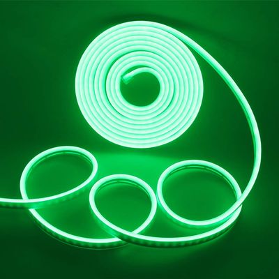XUNATA LED Neon Light, Dimmable AC 110-120V Flexible LED Neon Strip Lights, 120 LEDs/M, 328ft/100m Waterproof 2835 SMD LED Rope Light + Remote Controller for Party Decoration(Green)