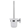 Agatige Toilet Brush and Holder, Stainless Steel Wall-Mounted Toilet Bowl Brush with Base and Screw Accessories for Deep Cleaning Scrubbing Bathroom Floors view 1