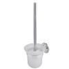 Agatige Toilet Brush and Holder, Stainless Steel Wall-Mounted Toilet Bowl Brush with Base and Screw Accessories for Deep Cleaning Scrubbing Bathroom Floors view 2