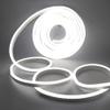 XUNATA LED Neon Light, Dimmable AC 110-120V Flexible LED Neon Strip Lights, 6500K Daylight White 120 LEDs/M, 53ft/16m Waterproof 2835 SMD LED Rope Light + Remote Controller for Party Decoration view 1