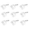 Yinpecly 50Pcs Curtain Track Rollers 9mm/0.35" Dia, Plastic Drapery Rail Sliding Glider for Windows Shower Curtain Tracks, White view 1
