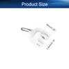 Yinpecly 50Pcs Curtain Track Rollers 9mm/0.35" Dia, Plastic Drapery Rail Sliding Glider for Windows Shower Curtain Tracks, White view 2