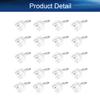 Yinpecly 50Pcs Curtain Track Rollers 9mm/0.35" Dia, Plastic Drapery Rail Sliding Glider for Windows Shower Curtain Tracks, White view 4