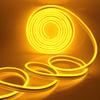 XUNATA LED Neon Light, Dimmable AC 110-120V Flexible LED Neon Strip Lights, 120 LEDs/M, 63ft/19m Waterproof 2835 SMD LED Rope Light + Remote Controller for Party Decoration(Yellow) view 1