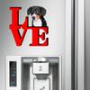 Wirehaired Vizsla Dog Love Park Cute Dog Fridge Refrigerator Car Magnet view 3