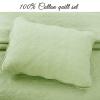 Cozy Line Home Fashions 100% Cotton Medallion Matelasse Embossed Bedding Quilt Set, Reversible Lightweight Bedspread, Coverlet for All Season (Blantyre - Green, King - 3 Piece) view 2
