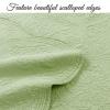 Cozy Line Home Fashions 100% Cotton Medallion Matelasse Embossed Bedding Quilt Set, Reversible Lightweight Bedspread, Coverlet for All Season (Blantyre - Green, King - 3 Piece) view 3