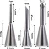 3pcs Piping Nozzles, Stainless Steel Cream Icing Piping Puff Nozzle Tip Long Pipe DIY Small Pastry Cake Baking Sugar Craft Decorating Tools view 2