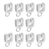 Yinpecly Curtain Track Rollers 15mm/0.59" Dia, Plastic Drapery Rail Sliding Glider for Windows Shower Curtain Tracks, White 20 Pcs view 1