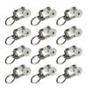 Yinpecly 30Pcs Curtain Track Rollers 14mm/0.55" Dia, Plastic Drapery Rail Sliding Glider for Windows Shower Curtain Tracks, White view 1