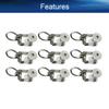 Yinpecly 30Pcs Curtain Track Rollers 14mm/0.55" Dia, Plastic Drapery Rail Sliding Glider for Windows Shower Curtain Tracks, White view 3