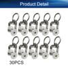 Yinpecly 30Pcs Curtain Track Rollers 14mm/0.55" Dia, Plastic Drapery Rail Sliding Glider for Windows Shower Curtain Tracks, White view 4