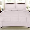 7 Pcs Best Premium Bedding Collection 100% Organic Cotton 500 GSM 7Pc Included-1 Buffel Comforter, 1 Fitted Sheet,1 Flat Sheet, 2 Pillow Shams, 2 Pillow Cases,Twin/Pale Pink Comforter Set view 2