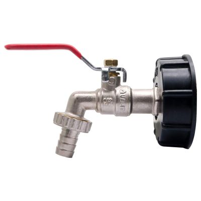 IBC Tank Cap Water Tank with Brass Tap Snap on Connector Coarse Thread Water Butt 1/2" Hose Pipe Fuel S60X6