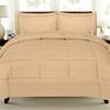7 Pcs Best Premium Bedding Collection 100% Organic Cotton 500 GSM 7Pc Included-1 Buffel Comforter, 1 Fitted Sheet,1 Flat Sheet, 2 Pillow Shams, 2 Pillow Cases,Twin XL/Cream Comforter Set view 2