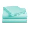 1000 Thread Count 100% Long Staple Soft Egyptian Cotton 4-PCs Sheet Set - CaliforniaKing Size 72" X 84", Fits Mattress Upto 16-18 Inch Deep Pocket, Aqua Solid view 2
