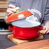 18Cm 1.5L Tomato Enamel Soups Pot Soups Pot Casserole Milk Egg Noodles Pan for Induction Gas Cooker view 3