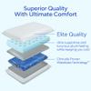 Mediflow Water Pillow - Elite Collection, Cooling Gel Memory Foam. Orthopedic for Neck Pain Relief, Adjustable Water Pillow for Sleeping. (Single Pack) view 2
