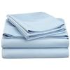 1000 Thread Count 100% Long Staple Soft Egyptian Cotton 4-PCs Sheet Set - Emperor Size 84" X 84", Fits Mattress Upto 16-18 Inch Deep Pocket, Light Blue Solid view 2