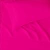 1000 Thread Count 100% Long Staple Soft Egyptian Cotton 4-PCs Sheet Set - Emperor Size 84" X 84", Fits Mattress Upto 16-18 Inch Deep Pocket, Hot Pink Solid view 2