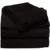 1000 Thread Count 100% Long Staple Soft Egyptian Cotton 4-PCs Sheet Set - Emperor Size 84" X 84", Fits Mattress Upto 16-18 Inch Deep Pocket, Black Solid view 2