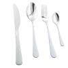 Silverware Set, Uniturcky 24-Piece Mirror Polished Stainless Steel Silverware Flatware Cutlery Set Service for 6, Knife Fork Spoon Flatware Set, Modern Design & Smooth Edge (White silver) view 2