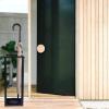 Umbrella Racks WXYZ Metal Geometric Landing Umbrella Stand, Hollow Barrel Body to Drain Water Quickly, Long and Short Umbrella Storage Barrel, Gold, Black, 20x69cm (Color : Black) view 3