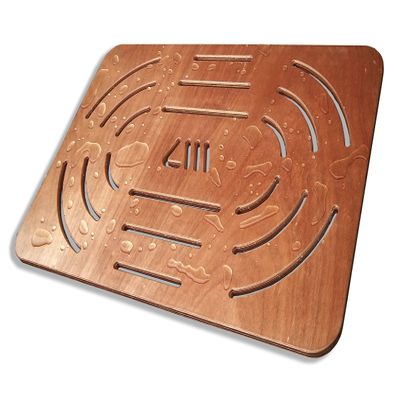 Castelmerlino Shower Accessories, Marine Okum Plywood, Natural, 78 x 52