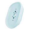 Cabilock Silicone Soap Dish Brush with Drain Soap Holder Box Soft Bristles Shower Brush Scrubber for Bathroom Travelling Outdoor Blue view 1