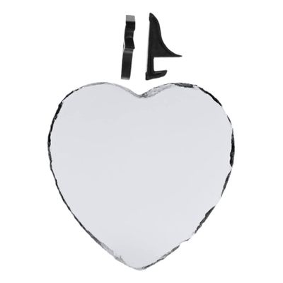VOSAREA Heart Shaped Rock Photo Frame Unique Picture Holder for Home Decor for Birthdays Anniversaries Weddings Mother Day