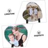 VOSAREA Heart Shaped Rock Photo Frame Unique Picture Holder for Home Decor for Birthdays Anniversaries Weddings Mother Day view 3