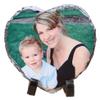 VOSAREA Heart Shaped Rock Photo Frame Unique Picture Holder for Home Decor for Birthdays Anniversaries Weddings Mother Day view 4