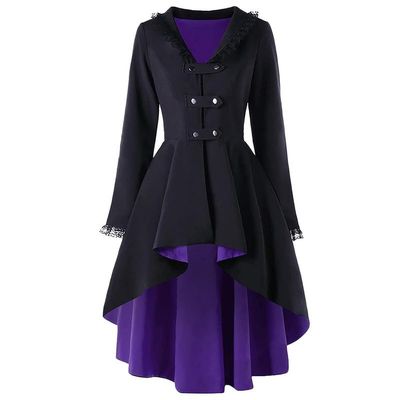 Andongnywell Women's Casual Open Front Drape Lightweight Duster Cardigan Plus Size Blazers Overcoats (Navy Blue,Large)