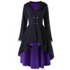 Andongnywell Women's Casual Open Front Drape Lightweight Duster Cardigan Plus Size Blazers Overcoats (Navy Blue,Large) view 1