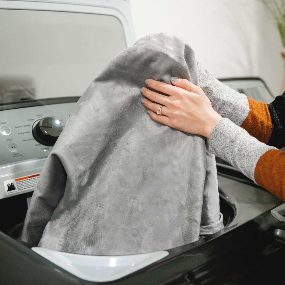 Big Joe Fuf XL Cover Only Machine Washable, Gray Plush, Soft Polyester
