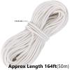 HAKZEON 164FT 1/4 Inch Cotton Rope, Natural Cotton Braided Rope, All-Purpose Clothesline DIY Basket, Plant Hanger, Crafts, Knitting and Wall Tapestries view 2