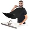 Beard Trimming Catcher Beard Bib Birthday Gifts For Men For Men With 2 Suction Cups Waterproof Non-Stick For Shaving And Trimming Grooming Accessories(Black) view 1