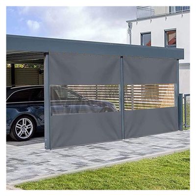 ZHANGQINGXIU Outdoor Sheer Curtains, Plastic Curtain, Waterproof Dustproof with Grommet for Porches, Patio, Paint Room Room Divider (Color : Clear, Size : 2.5x2.5m)