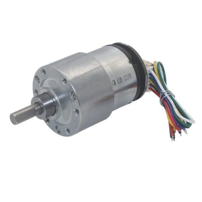Pangocho Jinchao-Dc Motor DIY Dc Motor Smart Car Gear Motor, JGB37-520 12V Electric Micro DC Geared Motor, with Encoder, Easy to Install (Color : Silver, Speed(RPM) : 6v 100rpm)