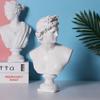 11.8 Inch Classic Greek White David Man Bust Statue, Large Resin Roman Goddess Apollo Sculpture for Home Dcor view 3