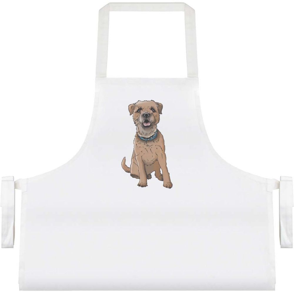 Azeeda 'Border Terrier' Unisex Cooking Apron (AP00033608)