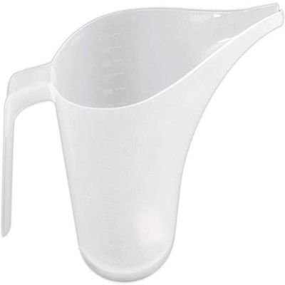 1PC Measuring Funnel Pitcher, Gravy Jugs Measuring Cup, Translucent White Batter Pouring Funnel Jug Kitchen Tools