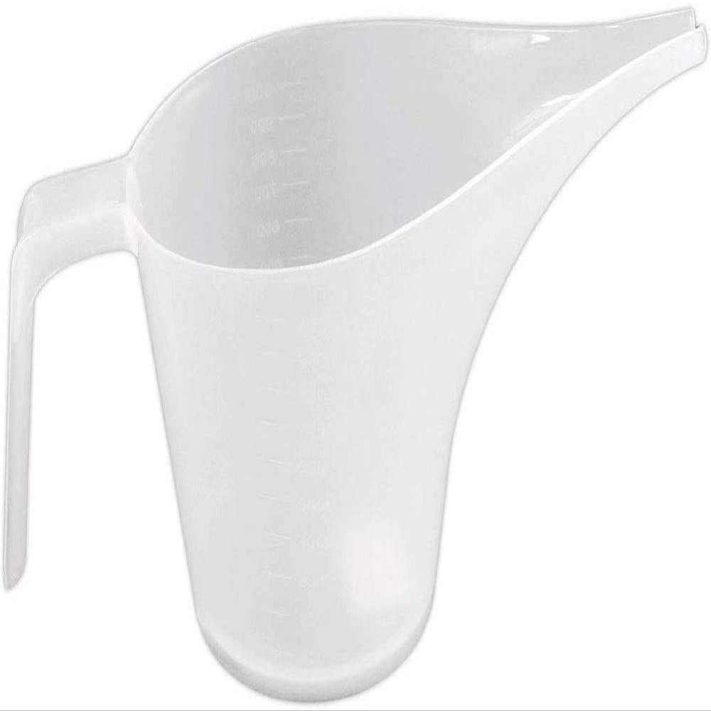 1PC Measuring Funnel Pitcher, Gravy Jugs Measuring Cup, Translucent White Batter Pouring Funnel Jug Kitchen Tools